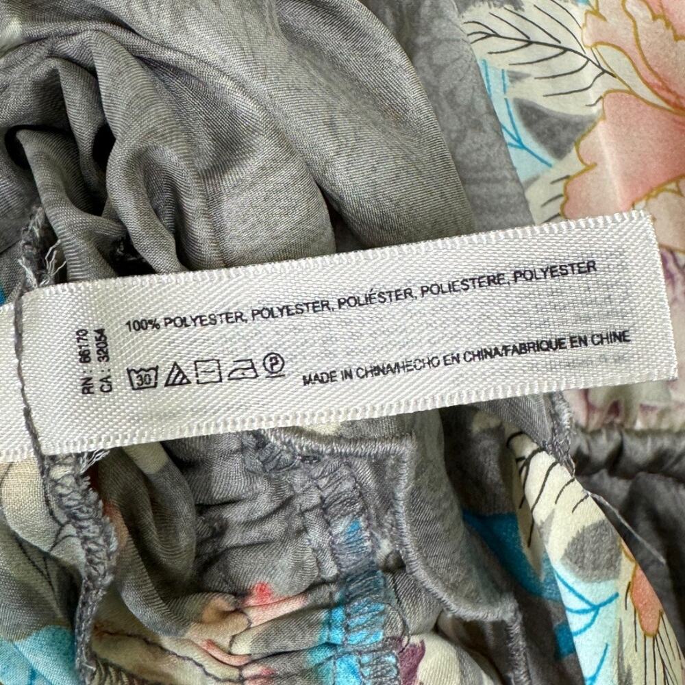 Anthropologie Eloise Lela Lace Romper Small Floral NIghtie Teddy Gray Boho Sleep - Picture 8 of 8